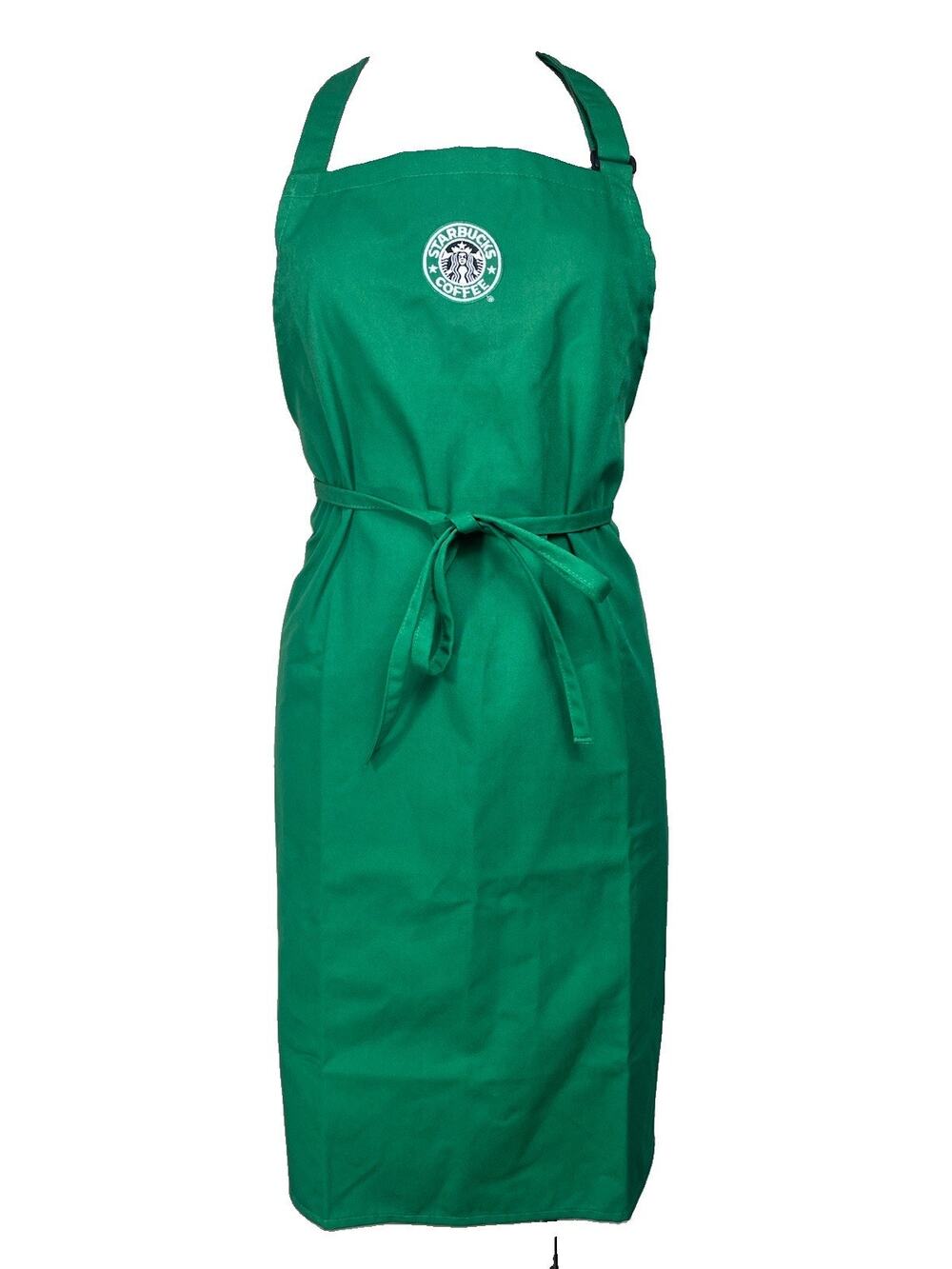 Starbucks Logo Authentic Employee Barista Green Apron Uniform Pockets One Size